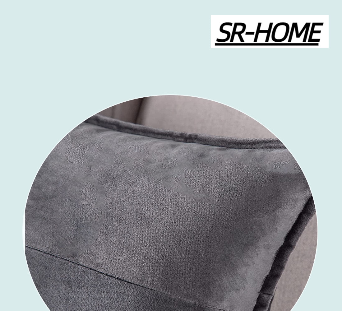 Set of 2 Super Soft Velvet Decorative Throw Pillow Covers Square with Fringe Cushion Case Y960989