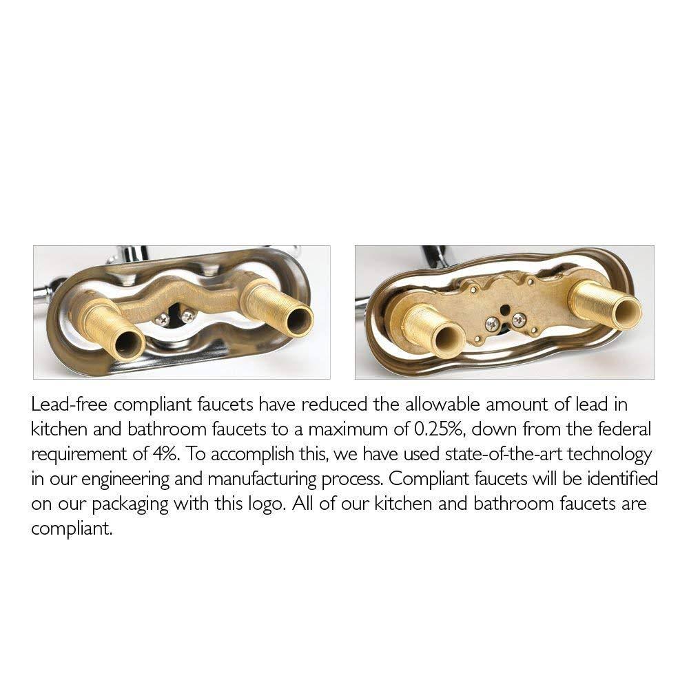 Satin Nickel Kitchen Faucet with Sprayer U375492