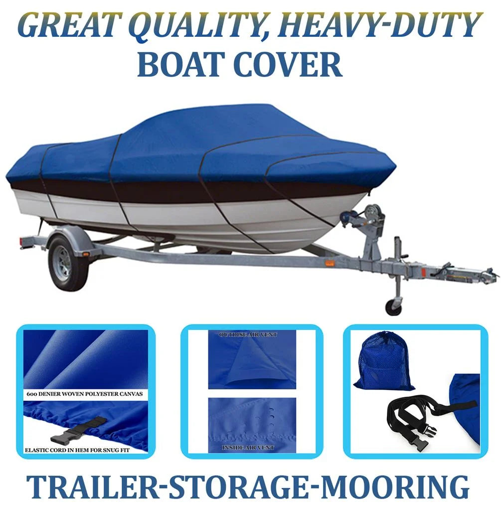 Boat Cover Compatible for Crestliner Commodore 14 O/B 1985-1989 T68605