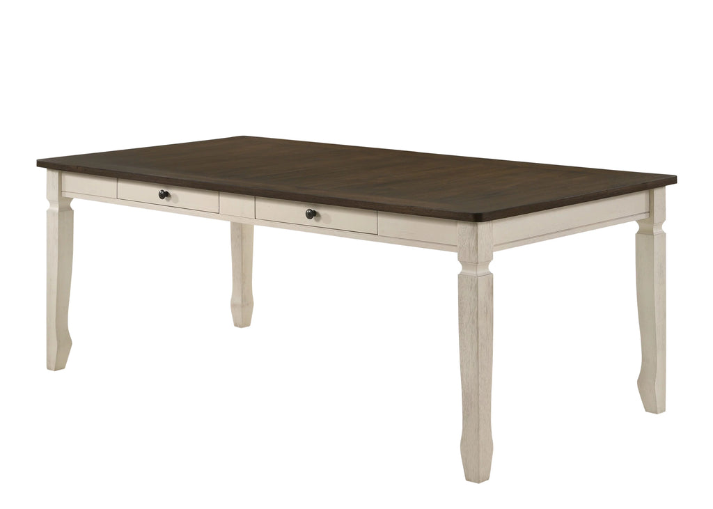 Weathered Oak Cream Dining Table U98116
