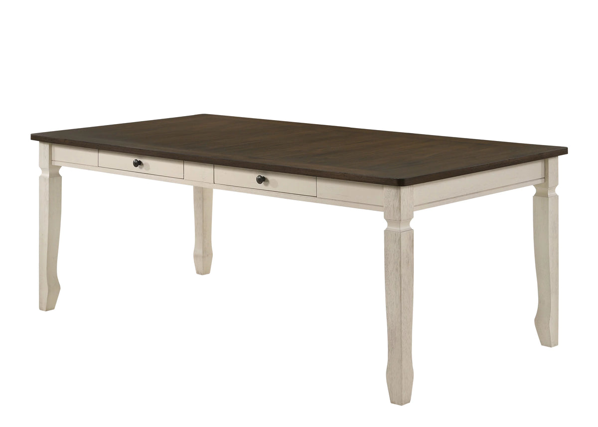 Weathered Oak Cream Dining Table U98116