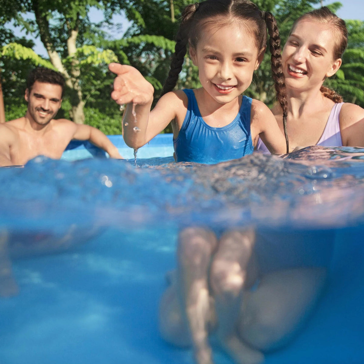 Steel Pro 9.8'x6.6'x26 Rectangular Above Ground Swimming Pool Set N51367