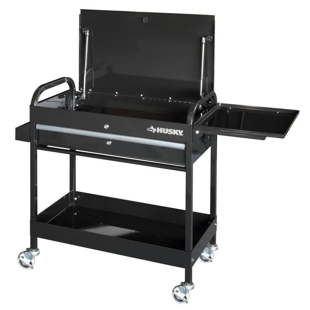 Black 1-Drawer Tool Utility Cart M757540