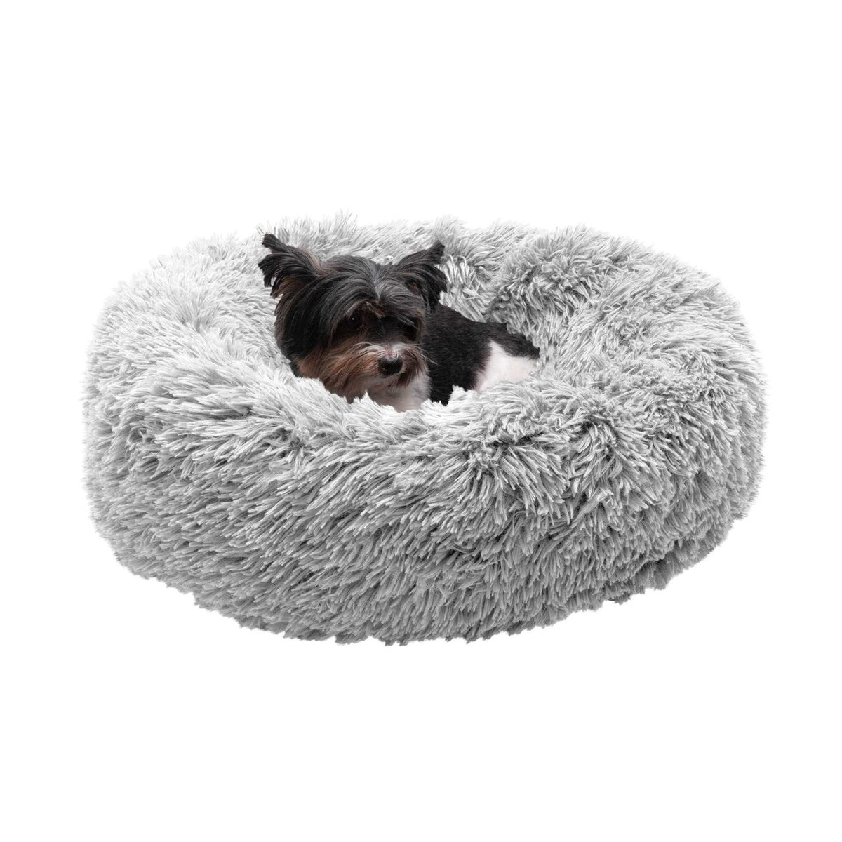 Long Fur Donut Dog Bed V11007