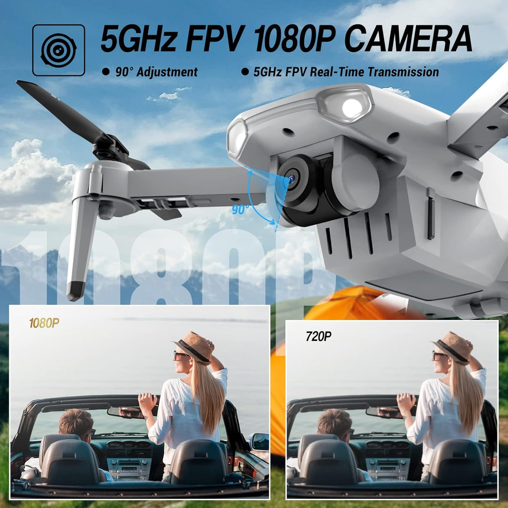 HD 1080P FPV Foldable RC Quadcopter Drone with Camera I3810