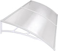 80x40 Door Window Outdoor Awning Polycarbonate Sheets Cover T59464
