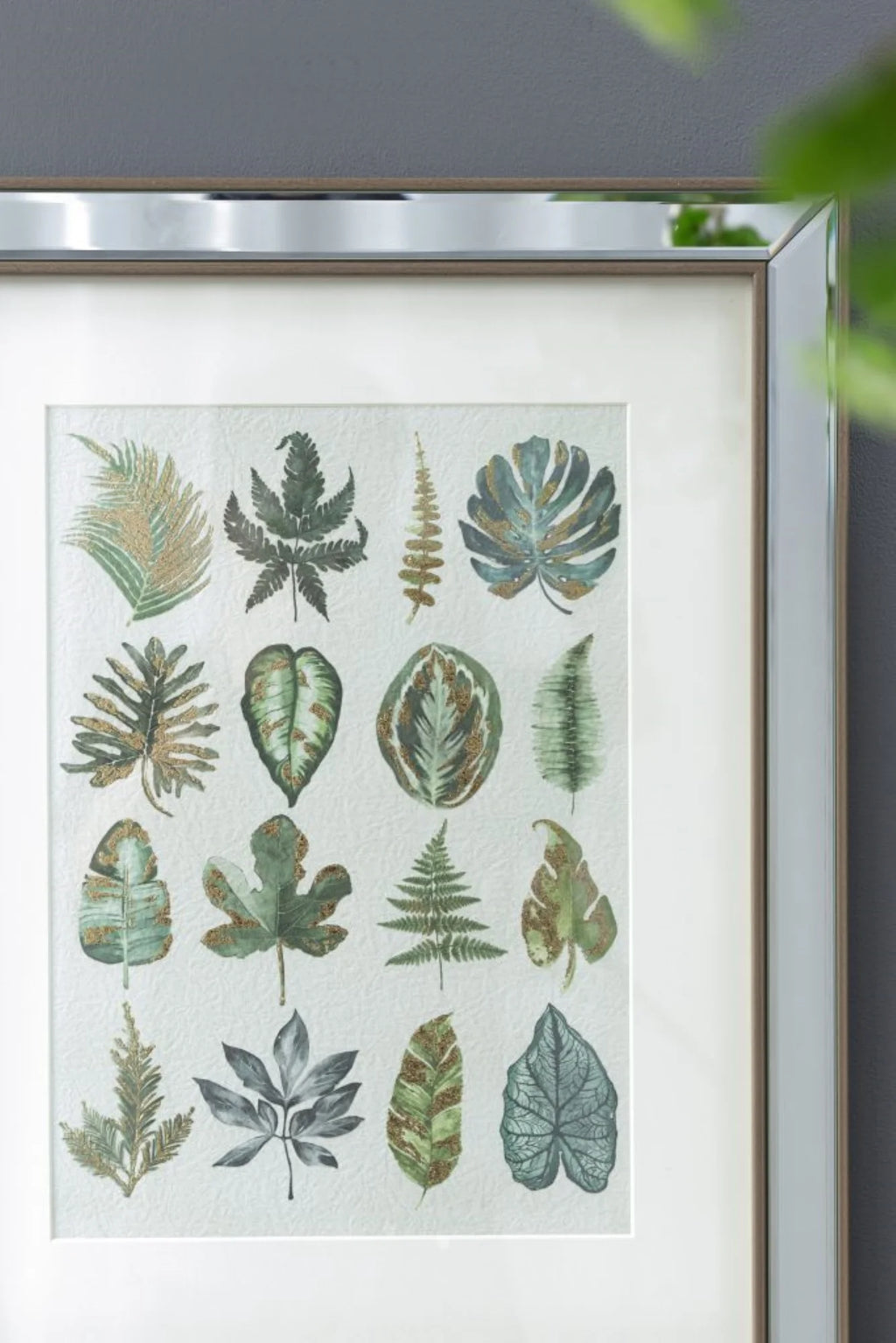 Botanical Framed Wall Art 19.75" x 15.75" 2ct X35325