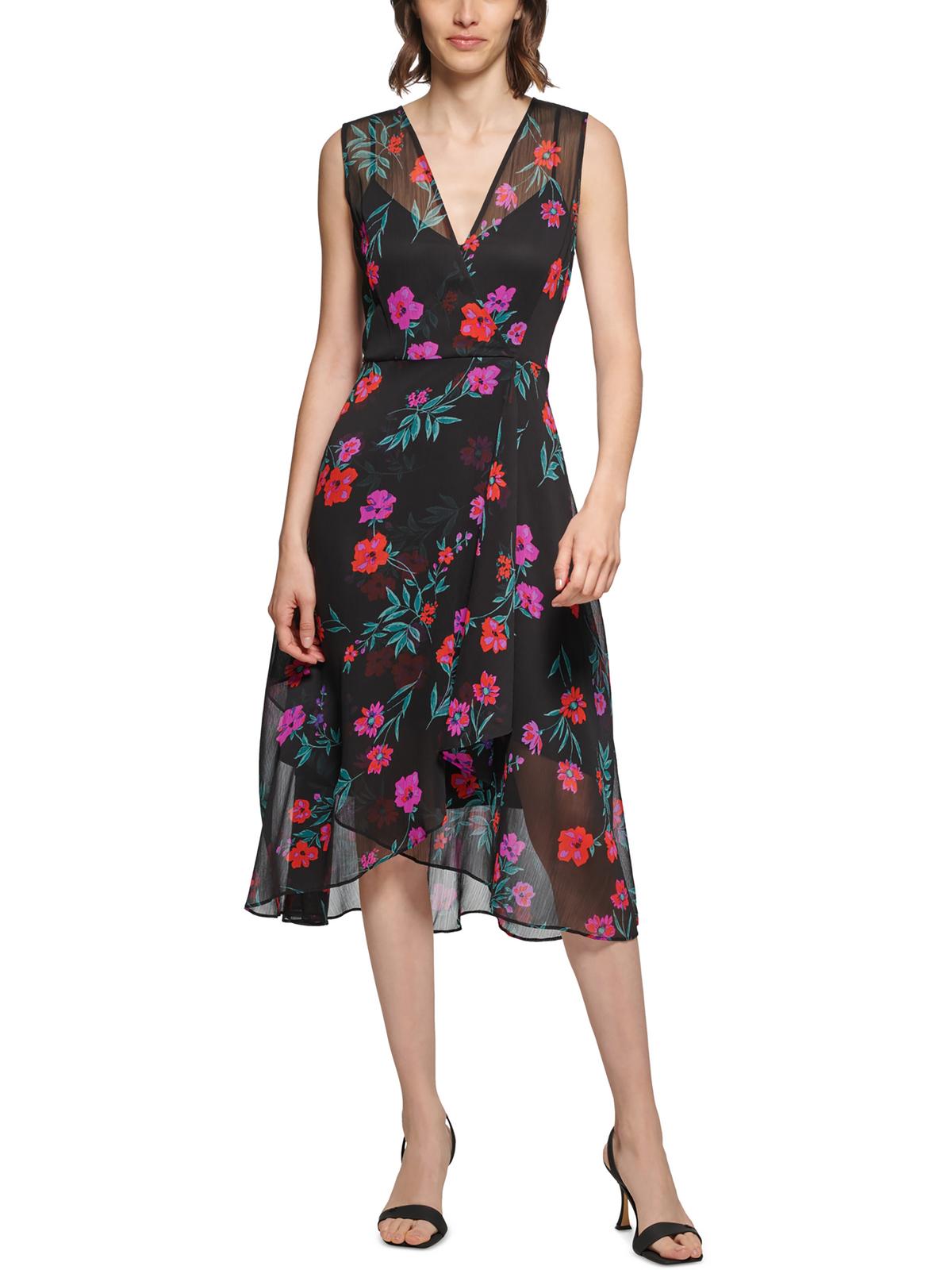 Surplice Midi Fit & Flare Dress C116747