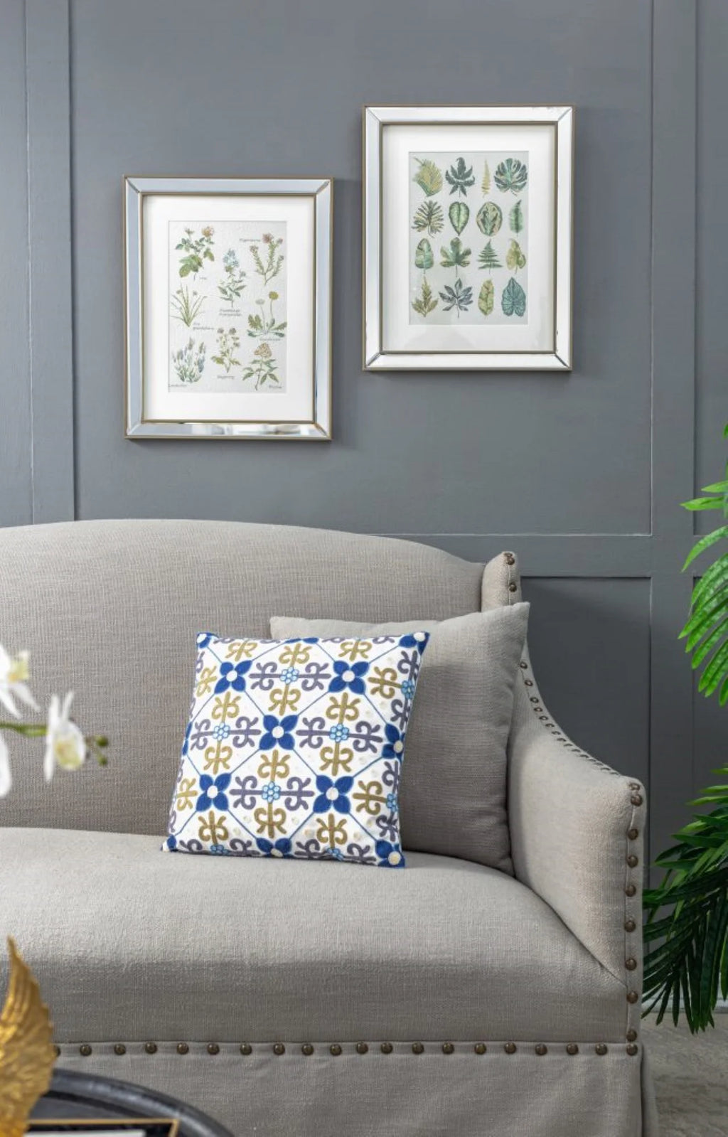 Botanical Framed Wall Art 19.75" x 15.75" 2ct X35325