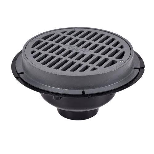 4x22 ABS Sediment Drain with Cast Iron Grate Y118