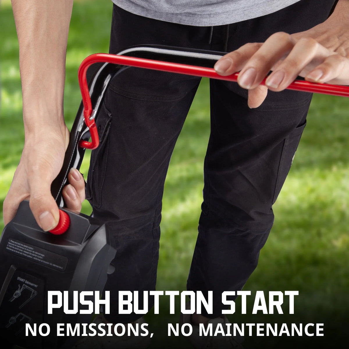 40V 17-inch Cordless Brushless Electric Push Lawn Mower D2669