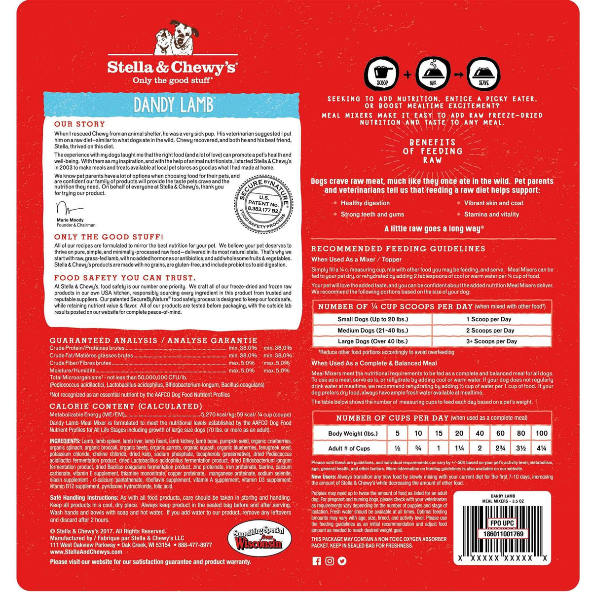 Freeze Dried Lamb Dog Food M13257