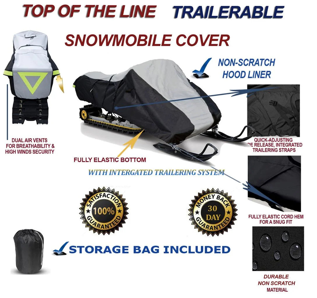 600D Snowmobile Travel and Storage Cover S708