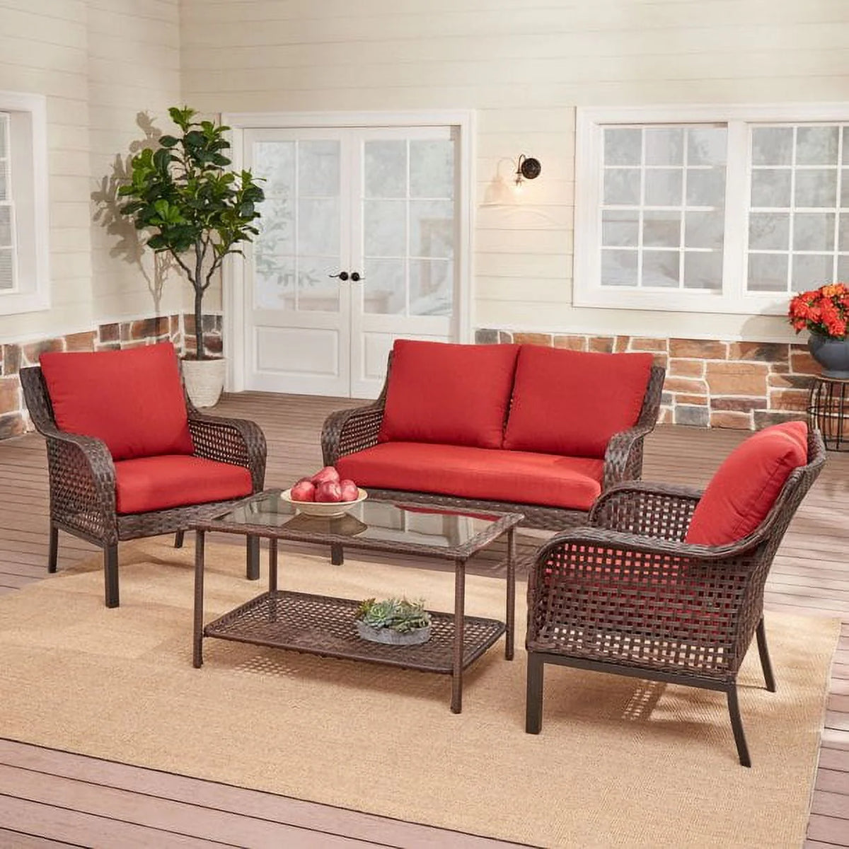Blue 4 Piece Conversation Set G91159