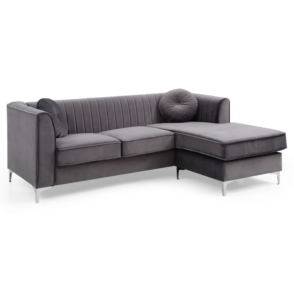 Gray Sofa Chaise Q76937