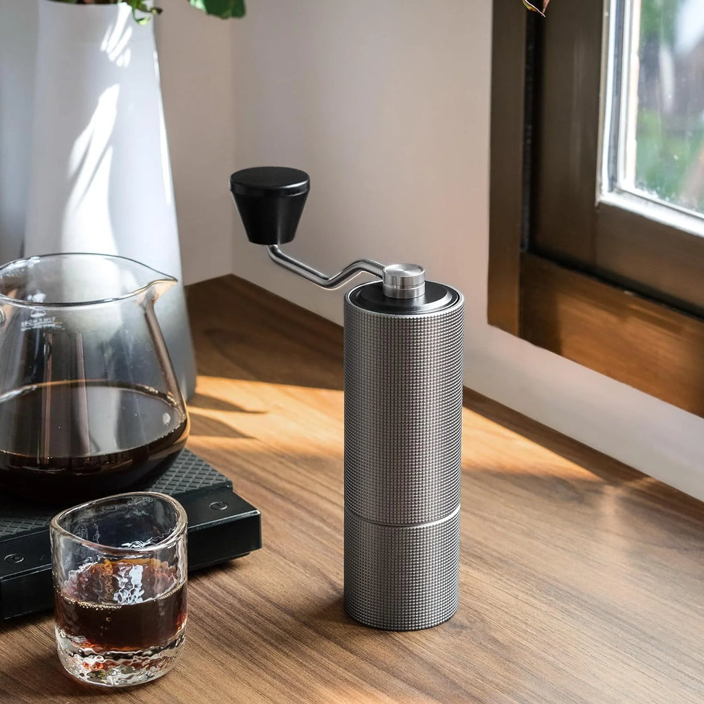 Manual Coffee Grinder with Adjustable Coarseness, 30g Stainless Steel Conical Burr J87584