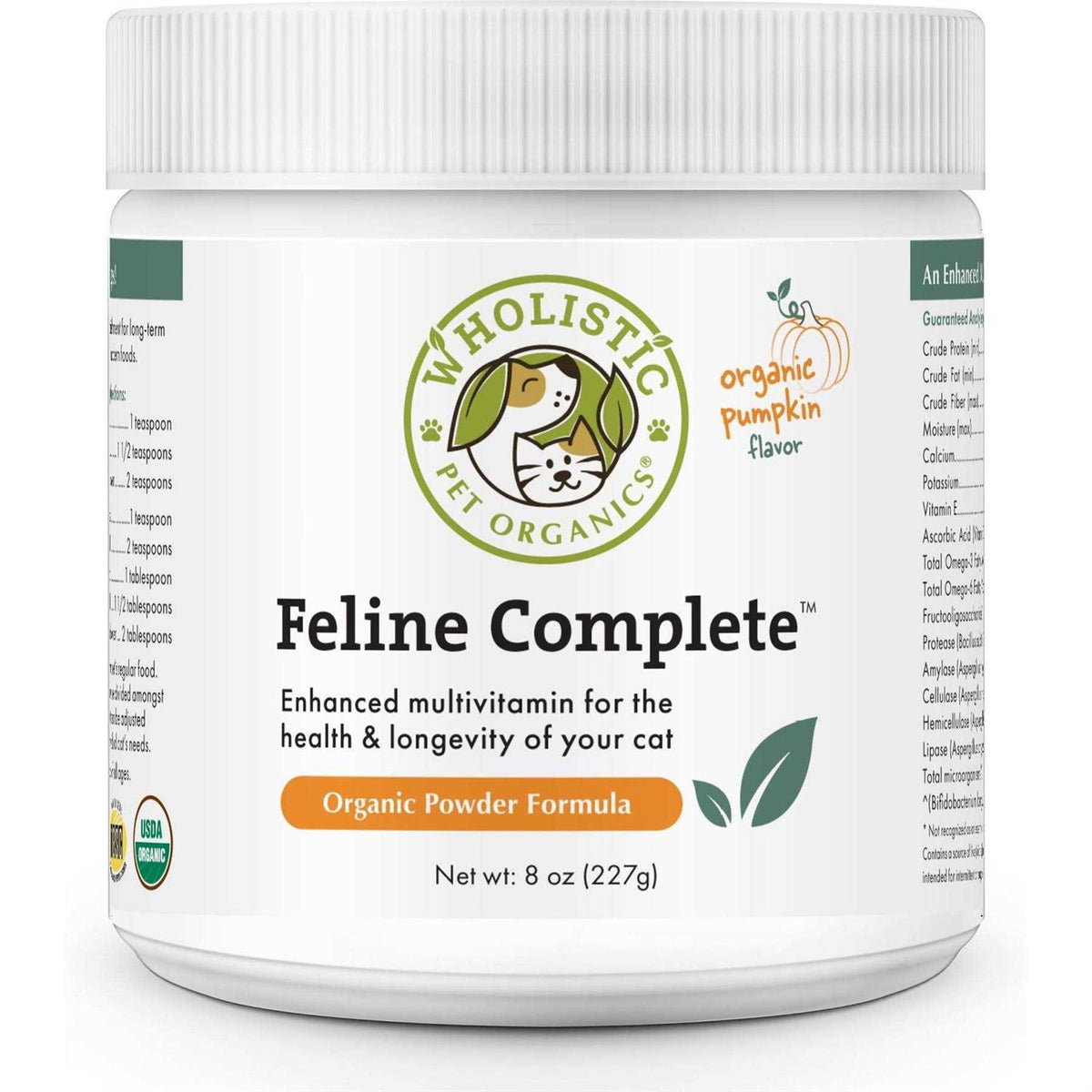 Organic Feline Complete Pumpkin Enhanced Powder Multivitamin O64846