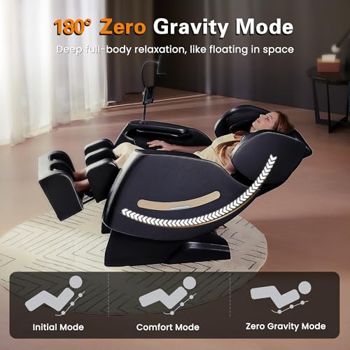 Zero Gravity Full-Body Massage Chair with Heating and Foot Rollers N4360