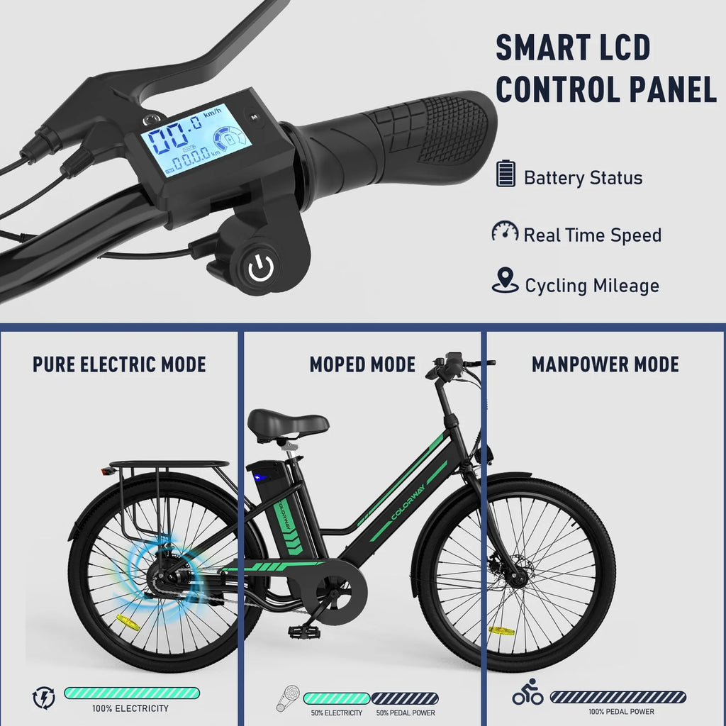 Electric Bike 500W Motor 36V 12AH Removable Battery R232