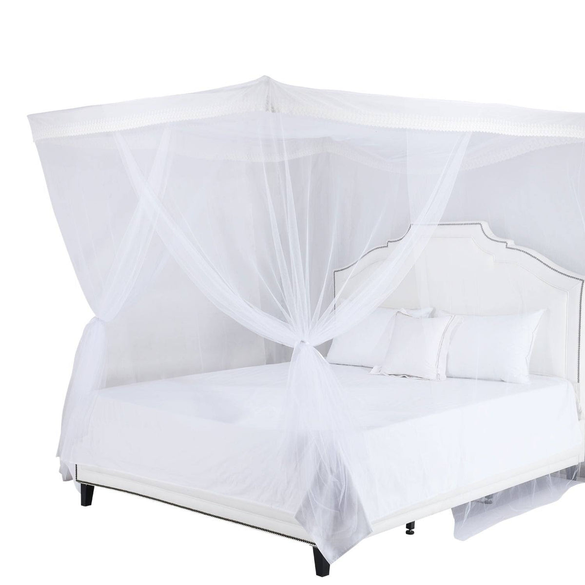 4-Post Hanging Sheer Mosquito Bed Canopy I72280