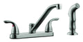 Satin Nickel Kitchen Faucet with Sprayer U375492
