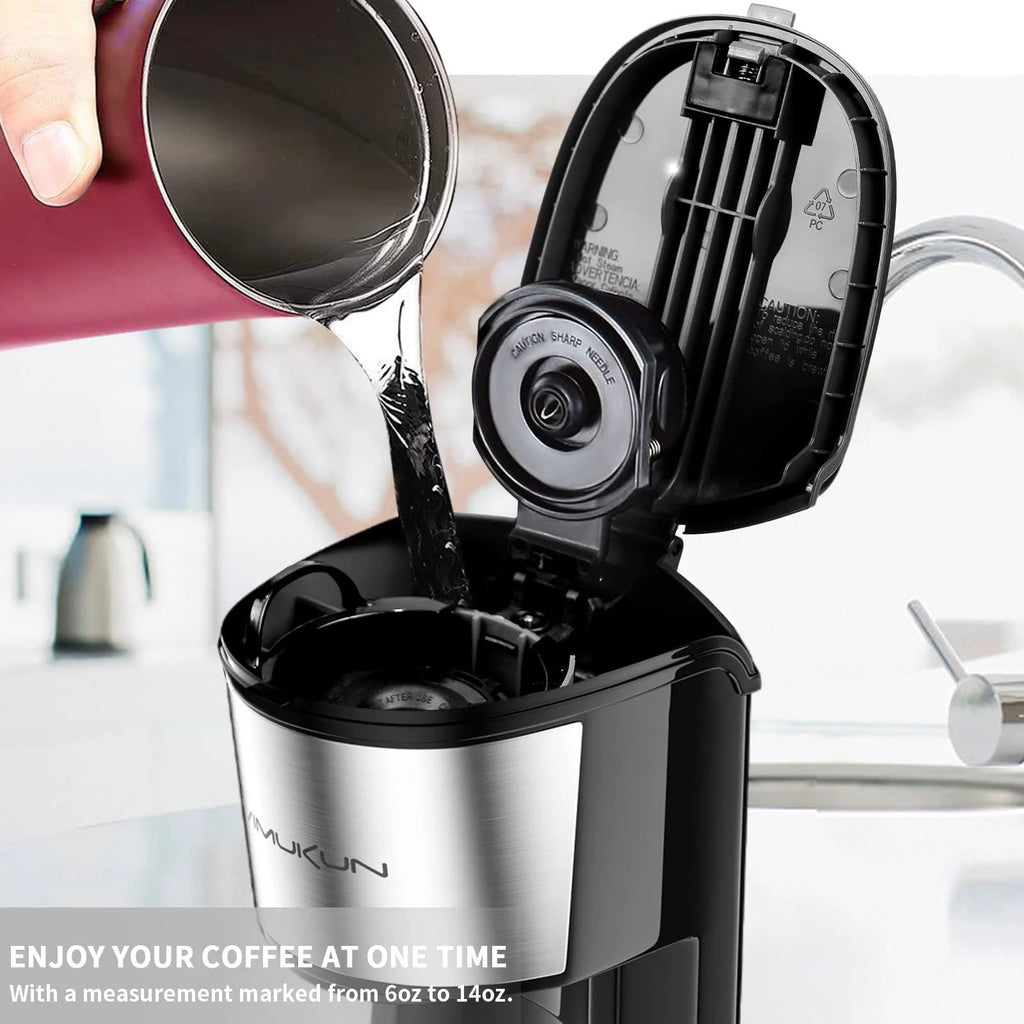 Single Serve Coffee Maker with 6 to 14oz Reservoir, Mini Size J6765