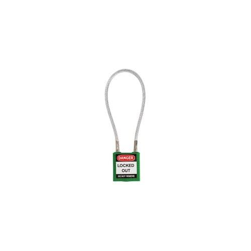 Green Compact Cable Padlock N451