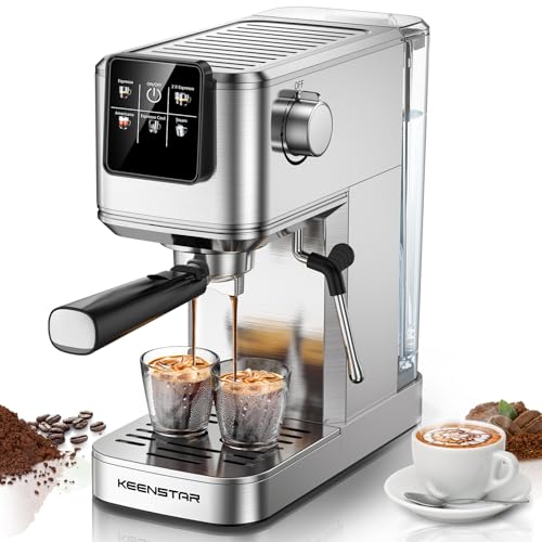 Espresso Coffee Machine with Milk Tank, 20Bar, Touch Screen, Steam Wand H84520