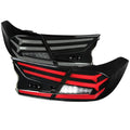 Glossy Black Smoked Lens LED Tail Lights with Sequential Signal U89437
