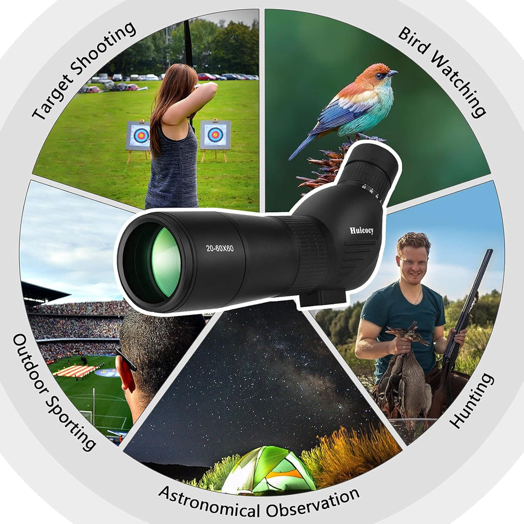 20-60x60mm Zoom Spotting Scope with Tripod N820632