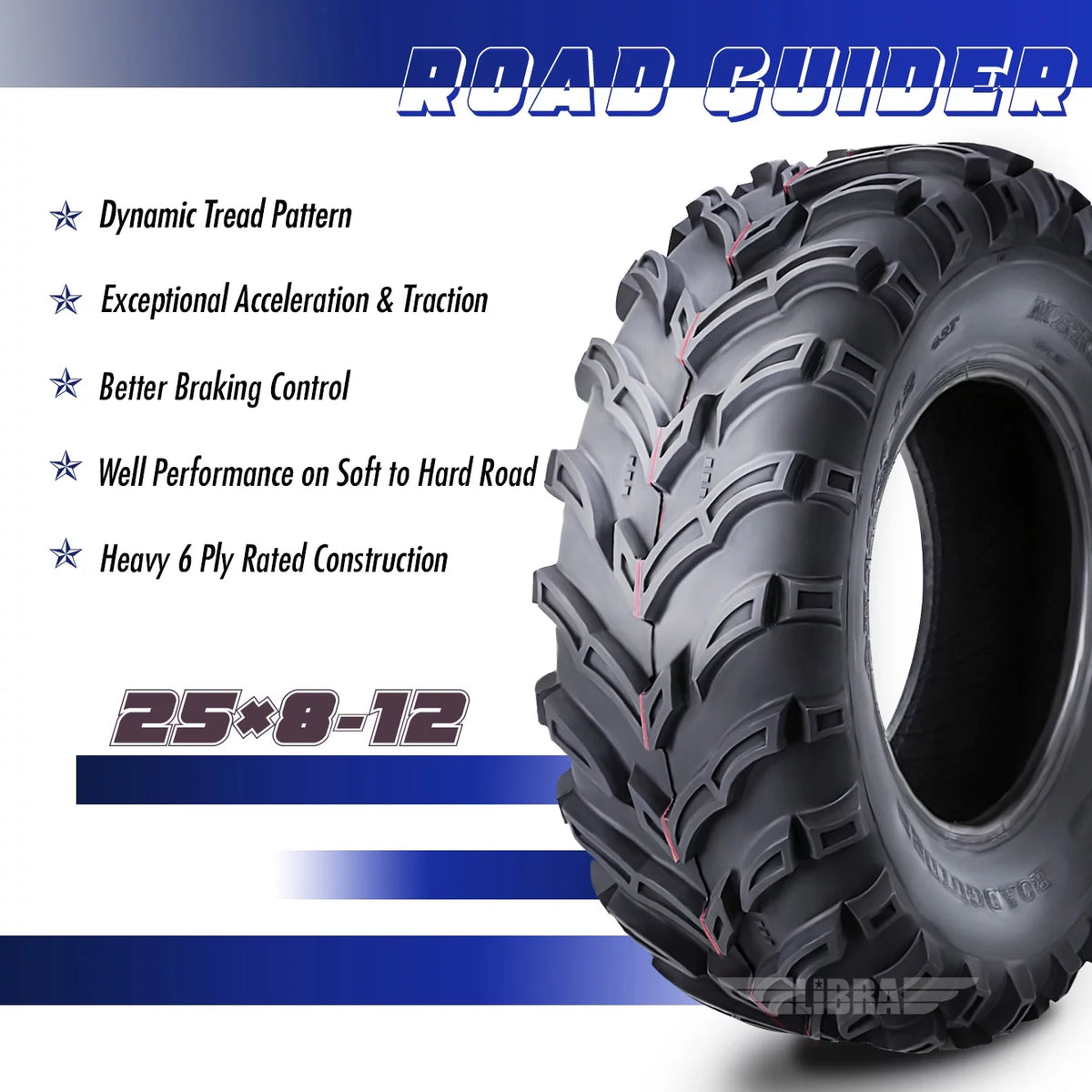 ATV/UTV Tires 25x8-12 Set 2 E2777