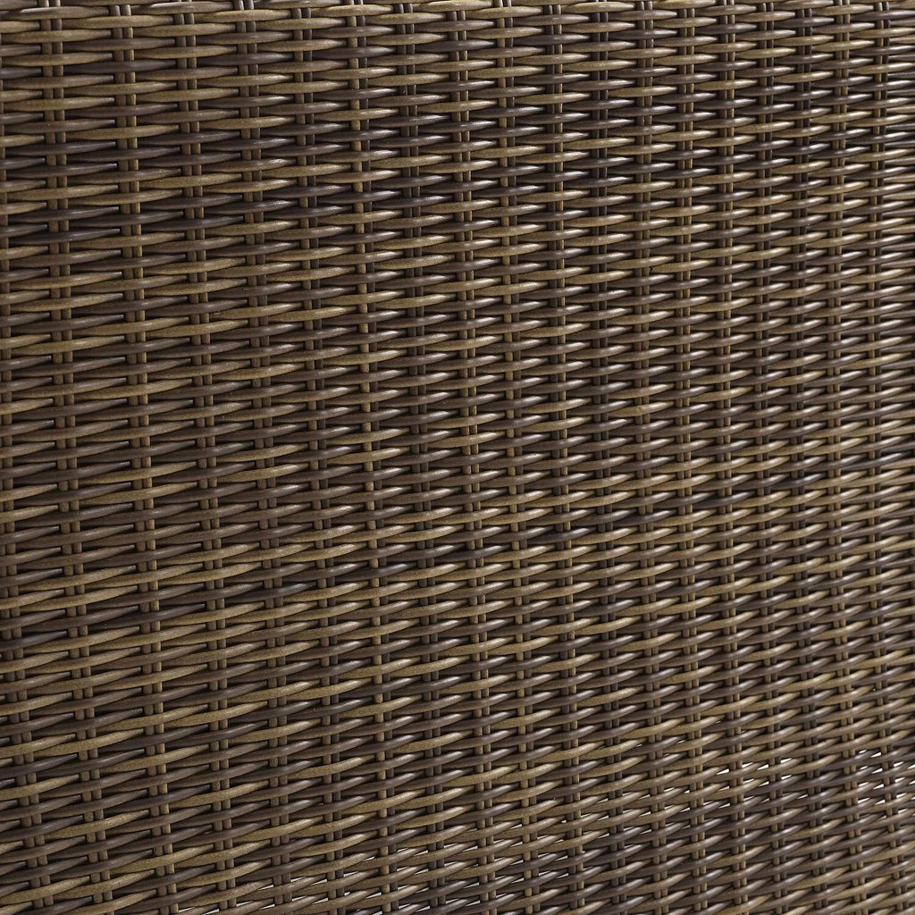 Sangria/Weathered Brown Outdoor Wicker Sofa L571097