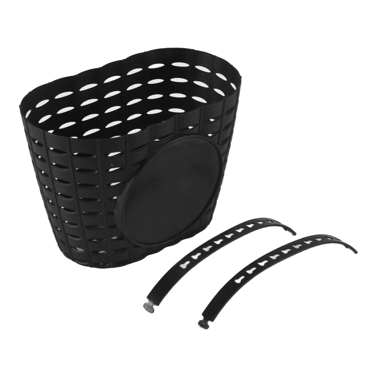 Black Plastic Kids Bike Basket Q544409