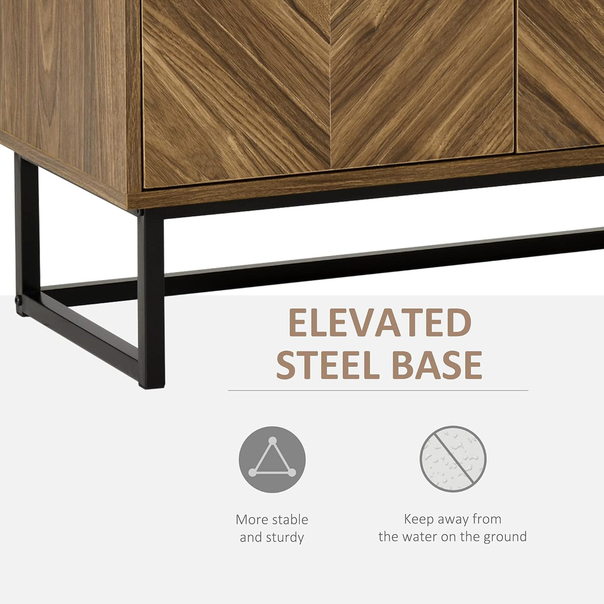 Double Door Storage Cabinet with Adjustable Shelf H5835