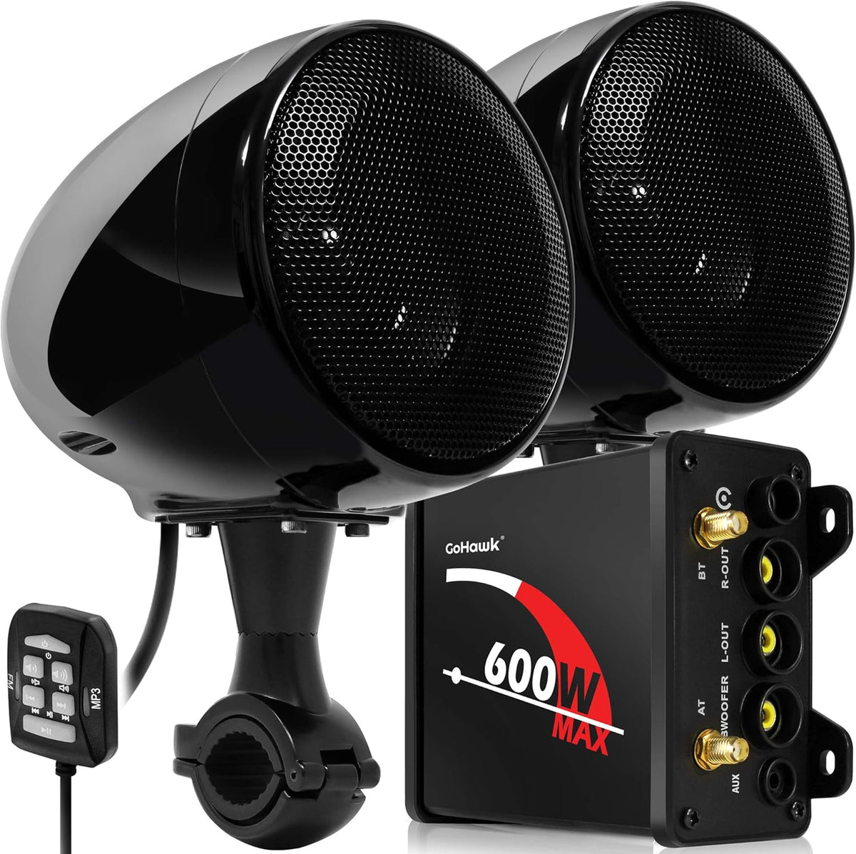 Waterproof Bluetooth Motorcycle Stereo Speakers Audio System K62350