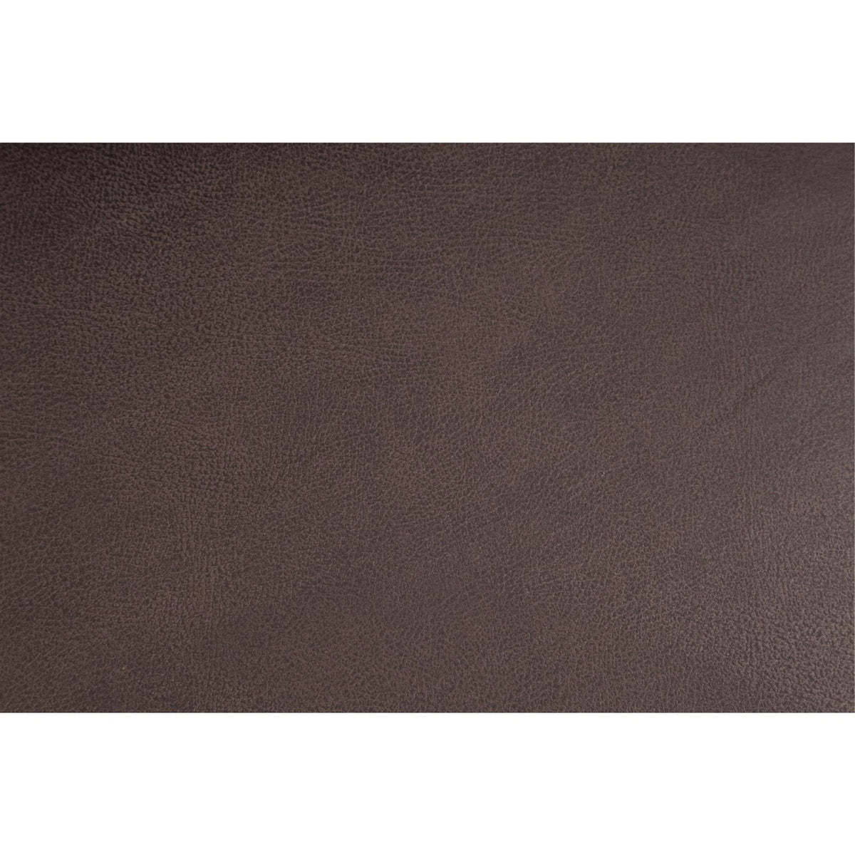 Pinto Brown Faux Leather Square Arm Sofa with Two Accent Pillows F7679
