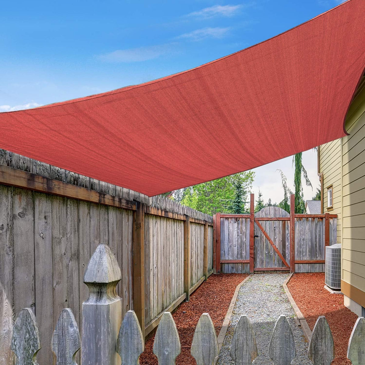 Rectangle Sun Shade Sail Canopy 16'X20' Permeable Shade Cloth J316