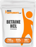 Betaine HCl 750mg Gluten Free Powder 500g A9862