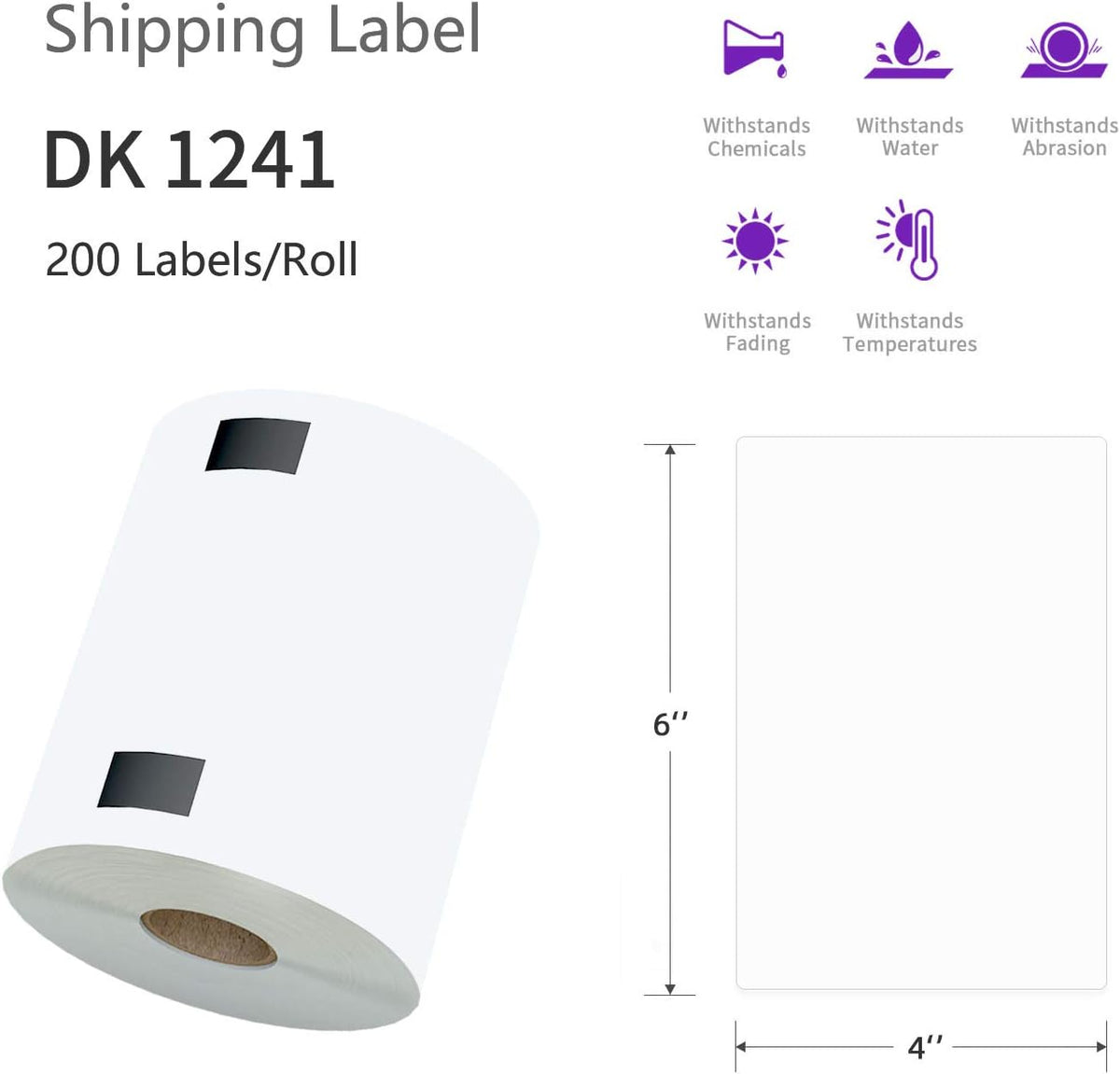 4 x 6 Shipping Label 2400 Labels Pack of 2 M238614