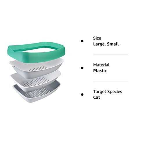 3 Sifting Tray Cat Litter Box with Non-Stick Coating A590