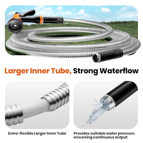 50ft Non-Expanding Garden Hose with 8-Layer Latex Core Z46772