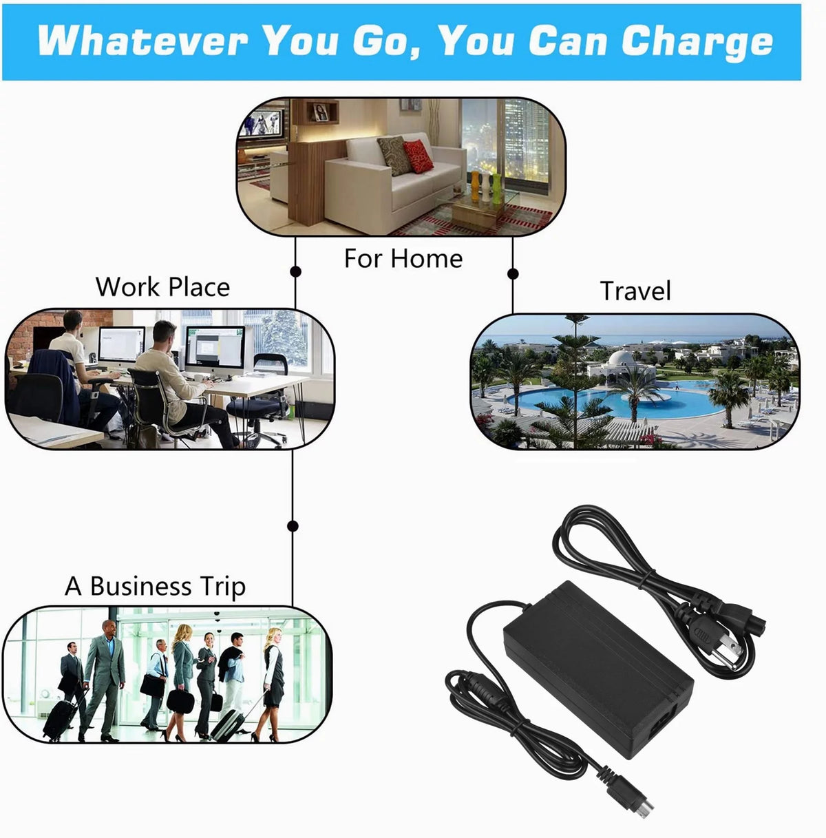 4-Pin DIN AC DC Adapter S3565