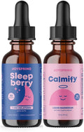 Magnesium Citrate Liquid & Magnesium Glycinate and Melatonin 1MG for Kids Q480