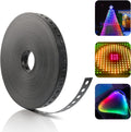 Black Mounting Strip for 12mm RGB Pixel Node, 50meter/Roll, 1 inch Hole Spacing, 30mm Wide, 1.6mm Thick, Pack of 2 S7049