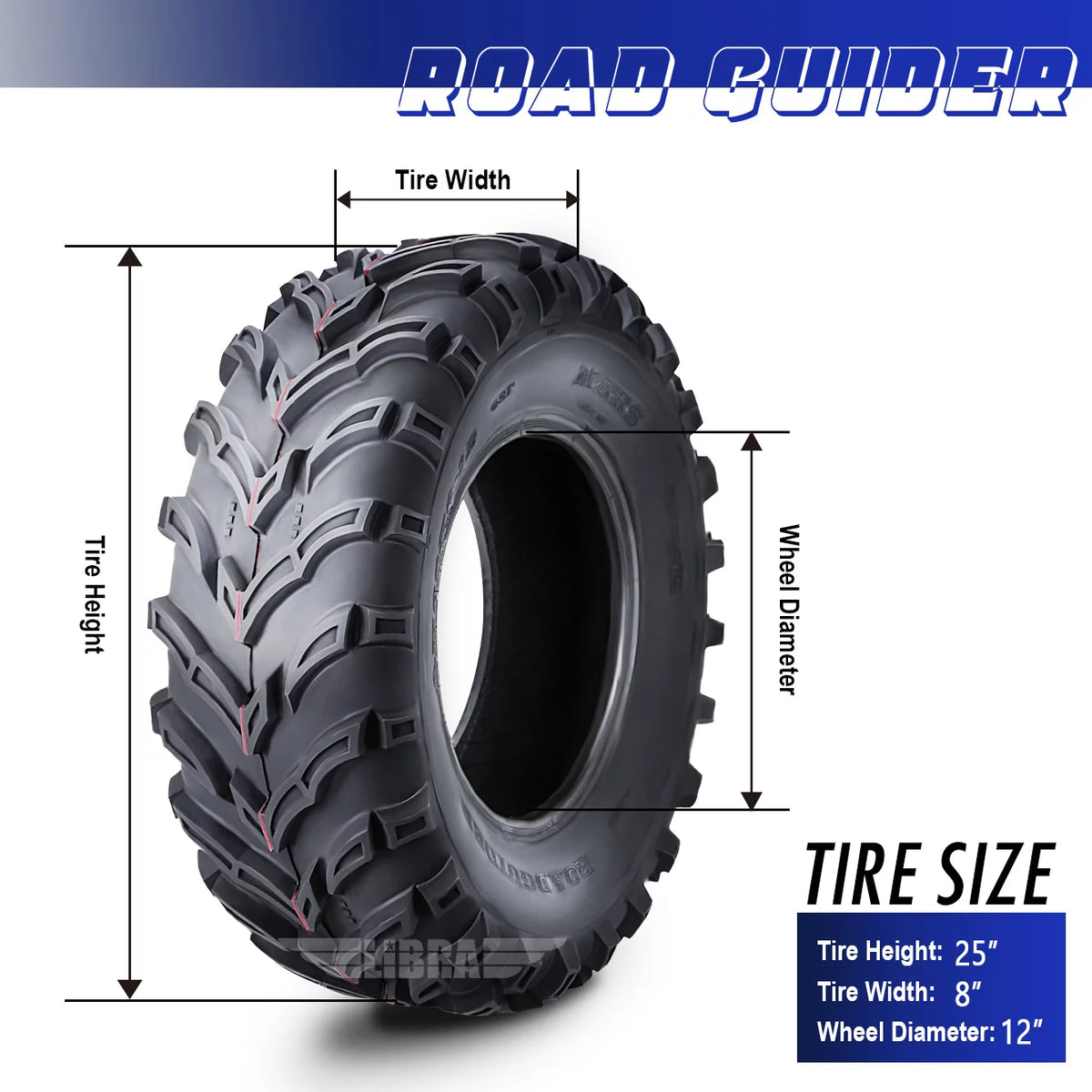 ATV/UTV Tires 25x8-12 Set 2 E2777