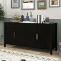 Black Wooden Accent Cabinet F256