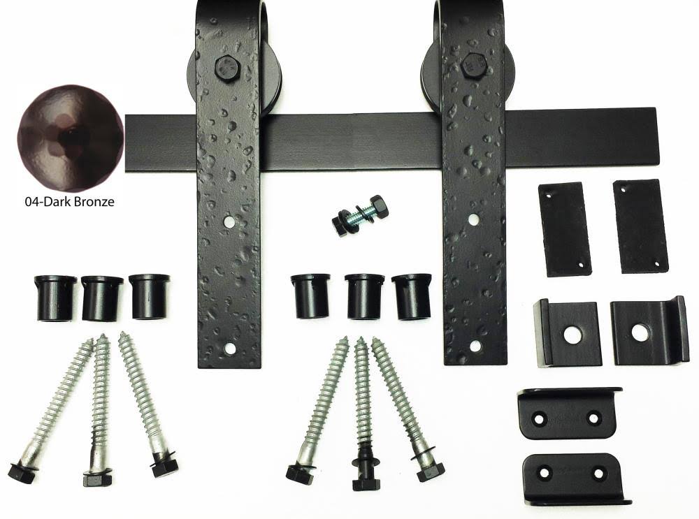 Door Track Kit Dark Bronze 8 Foot H220