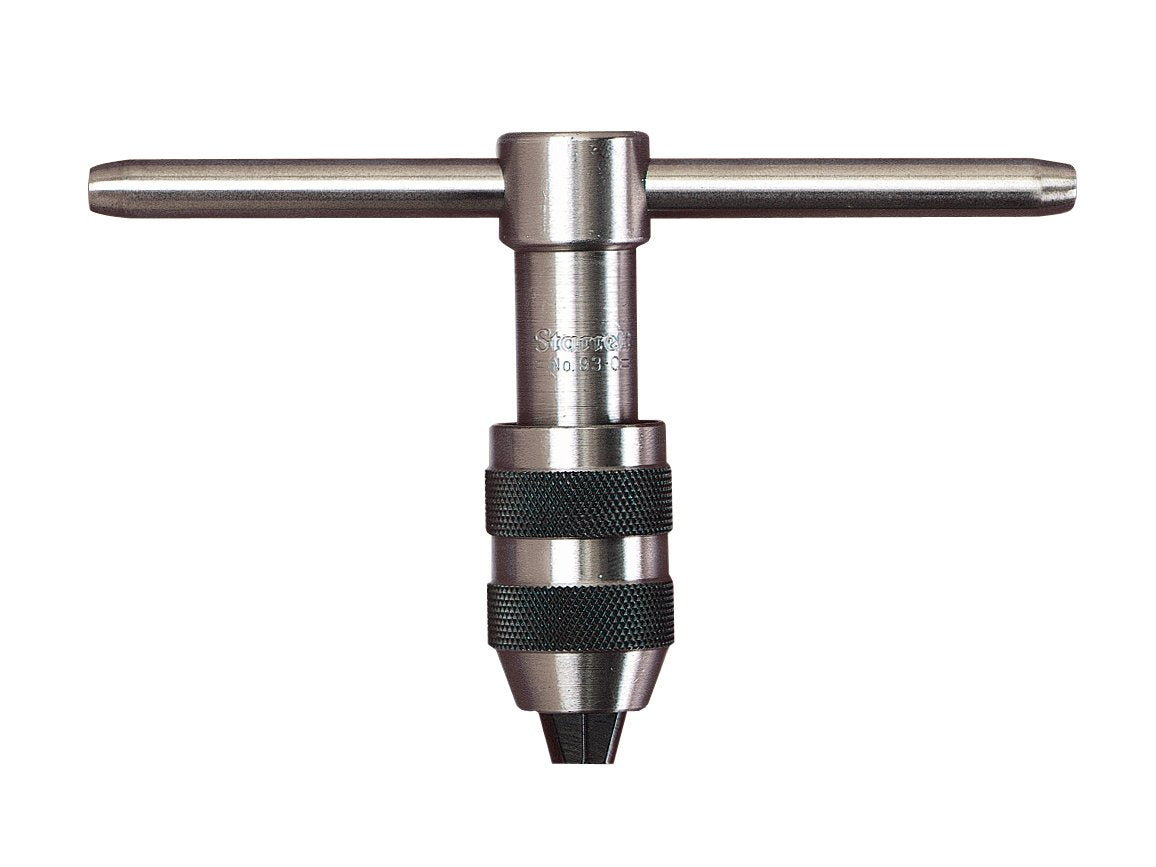 T-Handle Tap Wrench, 1/4" to 1/2", Long Center Body, Sliding and Removable Handle, Pack of 2 D218