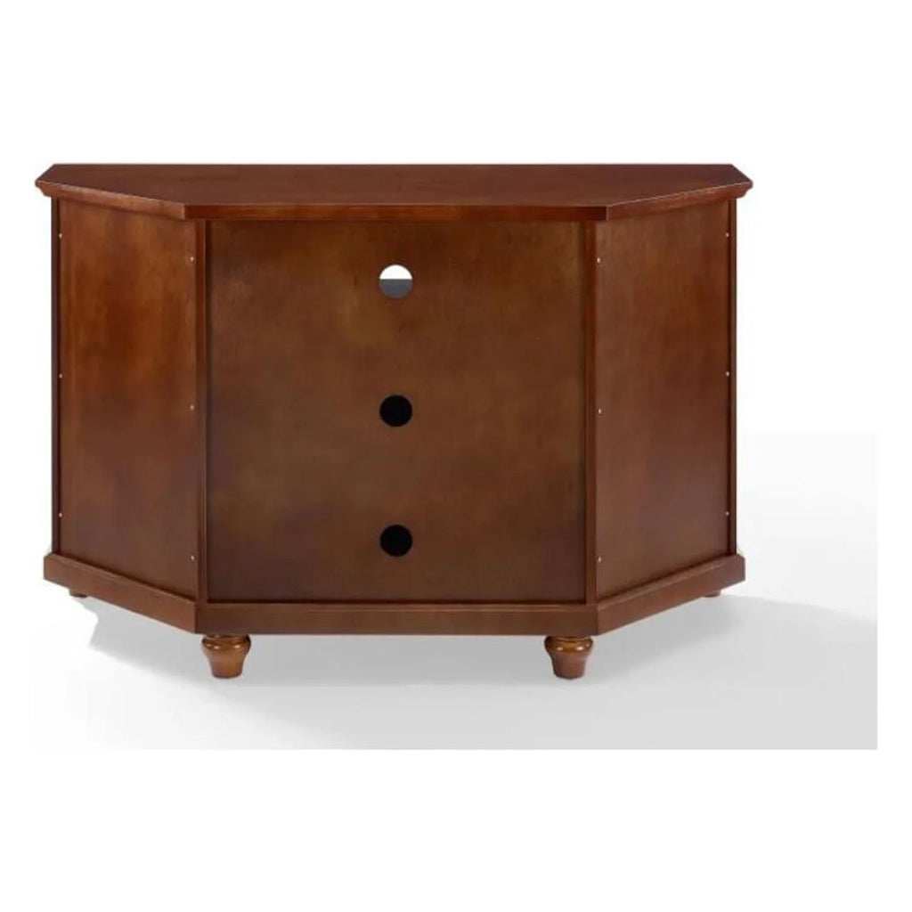 48" Corner Tv Stand Mahogany Y36754