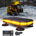 LED Rooftop Strobe Beacon Lights Magnetic Base 38 Flashing Modes White Amber Z5012